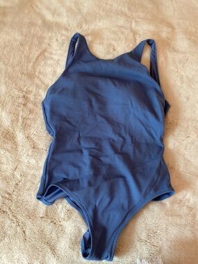 Oysho one-piece blue swimsuit